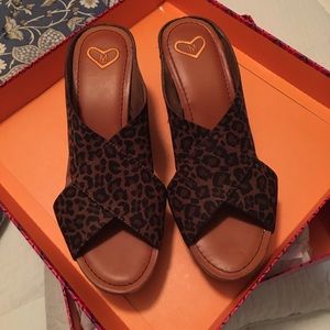Matilda Leopard Print Wedges